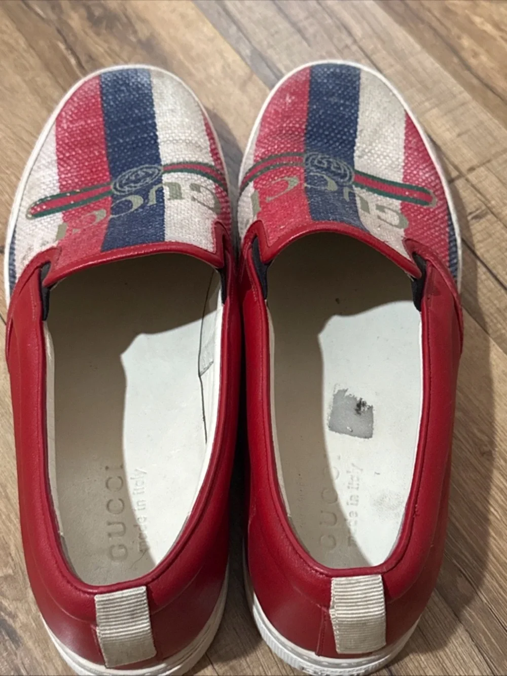 GUCCI SYLVIE LOGO SLIP ON SNEAKERS - MENS 10.5 - Picture 3 of 14